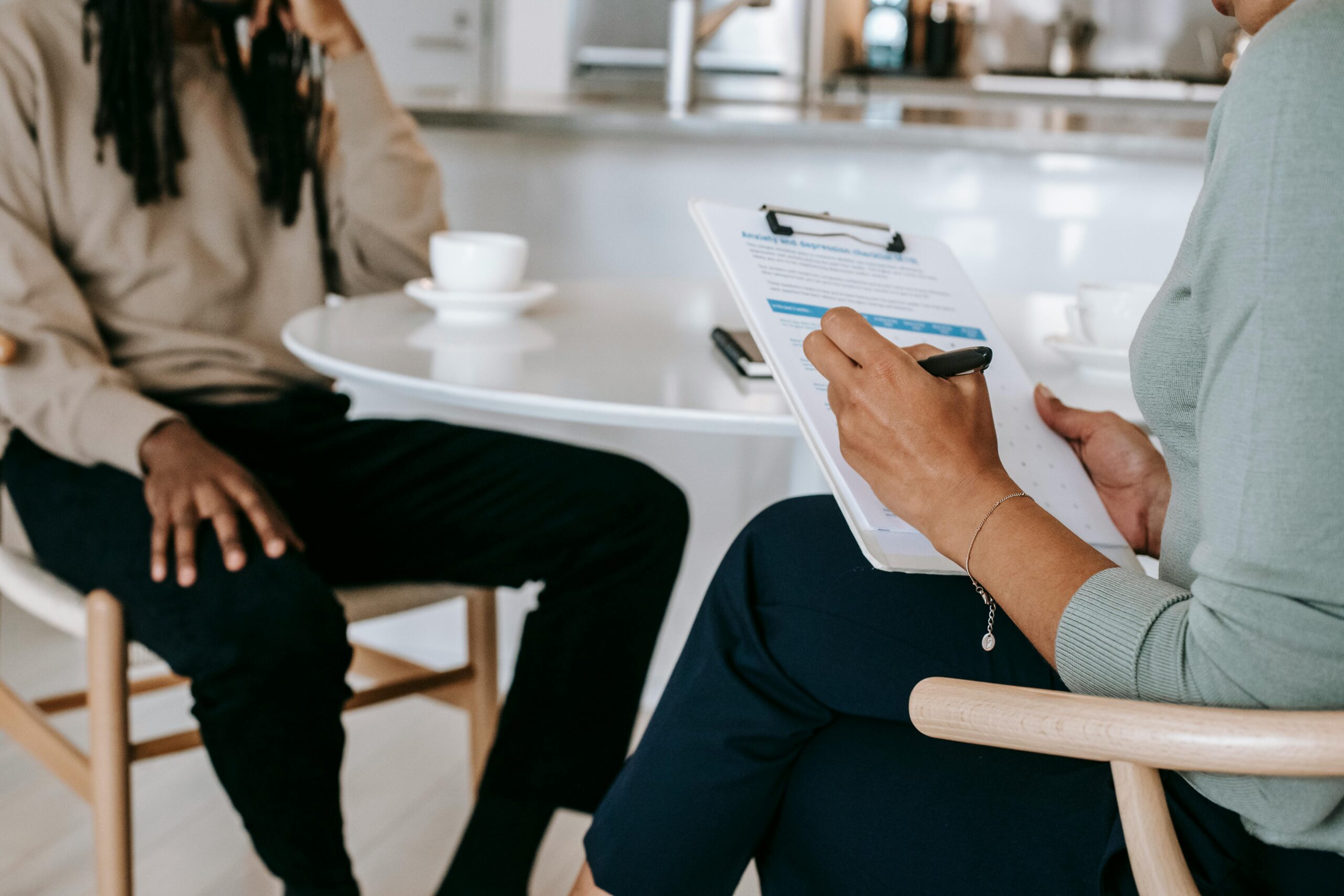 two people having an interview